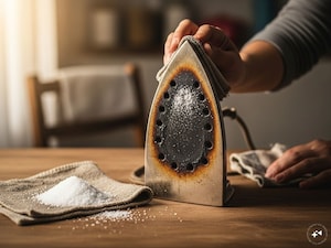 Black Iron Box Bottom? Salt Makes It Shine Like New!