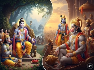 Hanuman's Two-Era Journey: Devotion to Rama, Guidance for Krishna. How did he adapt?