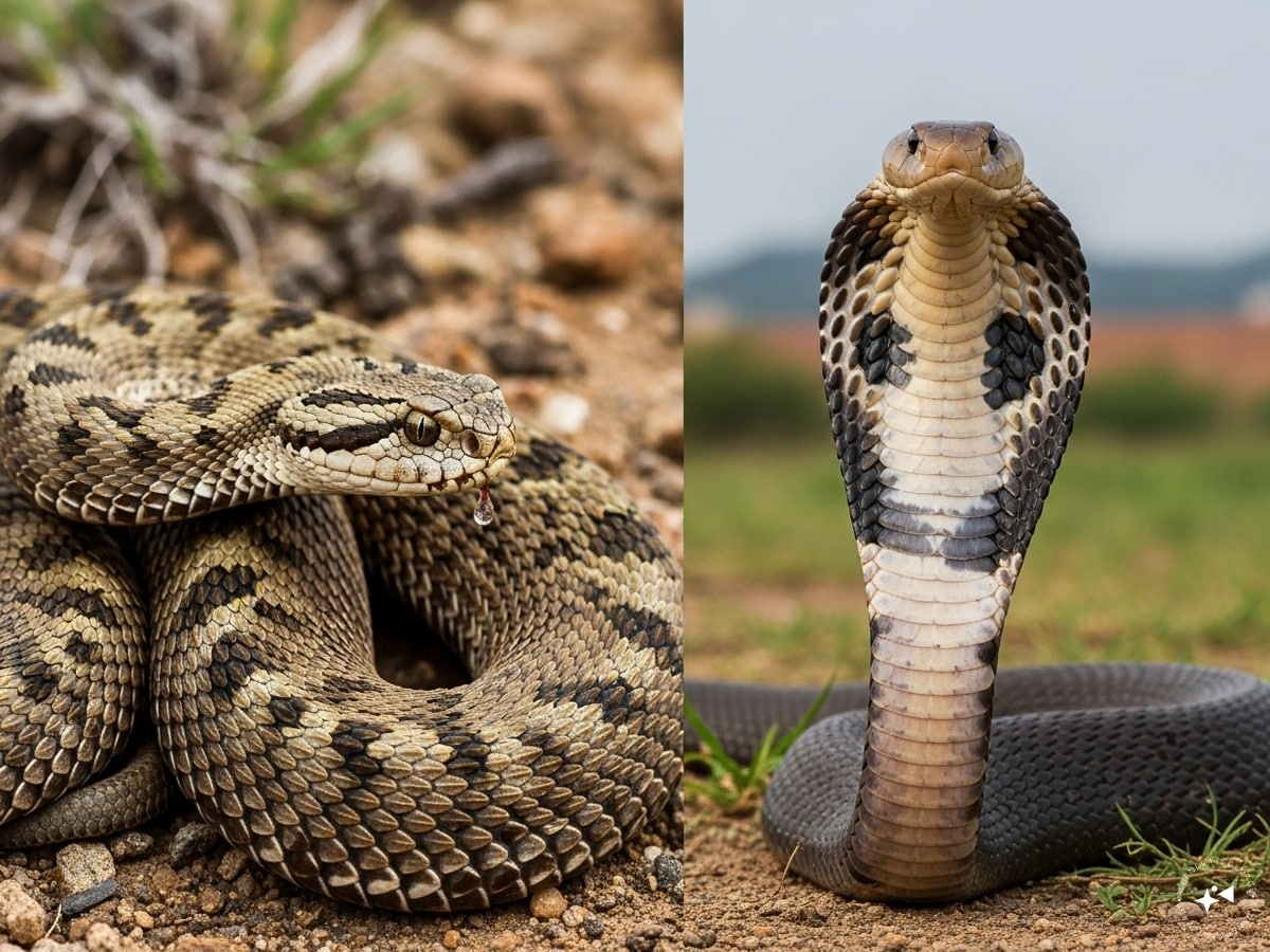 Viper Vs Python Head Viper vs Cobra: వైపర్ వర్సెస్ కోబ్రా.. రెండిట్లో ఏది డేంజర్..? సైజు ...