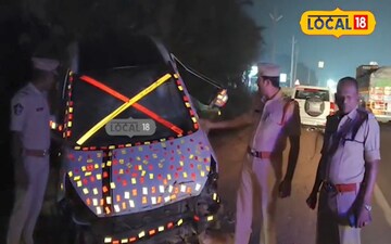 చీకటి పడితే జాతియా రహదారిపై జిగేల్ జిగేల్ మంటున్న స్టిక్కర్లు పోలీసులు బలే ప్లాన