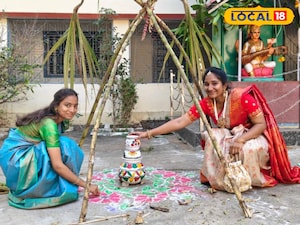 పట్టు పరికిణిలతో అసలు సిసలైన సంక్రాంతి ఉత్సవాలు