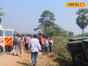 డ్రైవర్ కు ఫిట్స్ పొలాల్లో బోల్తా పడిన ఆర్టీసీ బస్సు..పలువురికి గాయాలు