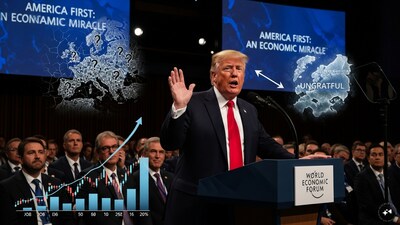 Trump Slams Europe at Davos, Hails US 'Economic Miracle'
