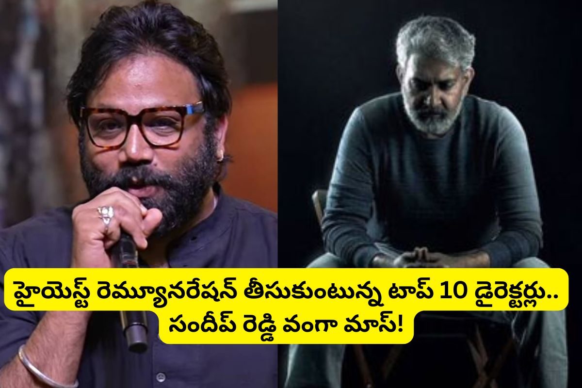 Highest-paid Directors: ఇండియాలో హైయెస్ట్ రెమ్యూనరేషన్ తీసుకుంటున్న టాప్-10 డైరెక్టర్‌లు.. వామ్మో సందీప్ రెడ్డి వంగా అన్ని కోట్లు తీసుకుంటున్నాడా?