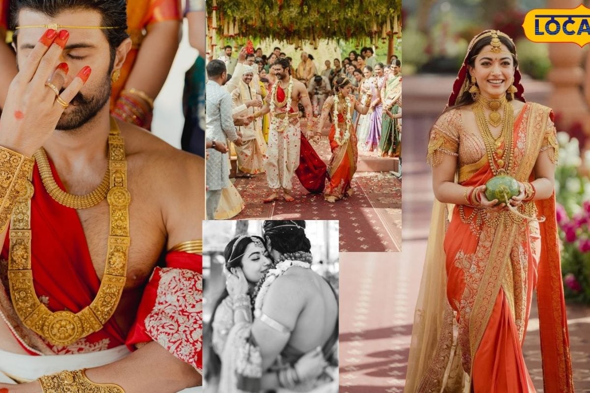 Rashmika, Vijay Wedding Photos: దేవసేన, అమరేంద్ర బాహుబలి స్టైల్లో విజయ్, రష్మిక.. మతిపోగొడుతున్న స్టార్ జోడి పెళ్లి ఫోటోలు