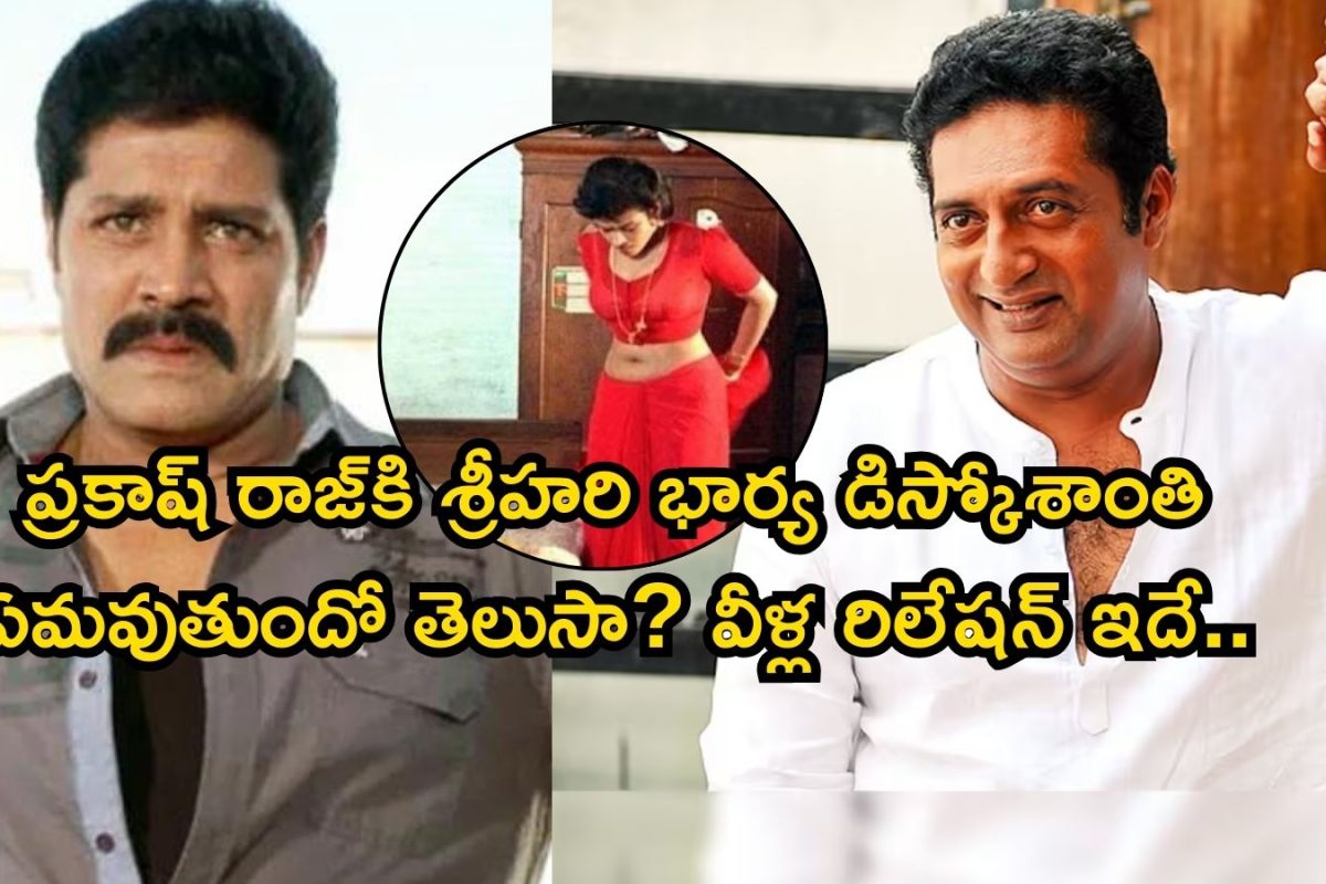 Srihari: డిస్కోశాంతి- ప్రకాష్ రాజ్ మధ్య రిలేషన్ మీకు తెలుసా? హీరో శ్రీహరి అతనికి ఏమవుతాడంటే..