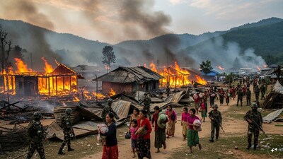 मणिपुर हिंसा: 50 घर जले, ताजा झड़पों के बीच इंटरनेट बंद.