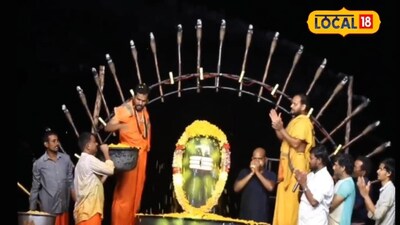 नागावली नदी में 10 फुट का शिवलिंग: श्रीकाकुलम में भव्य महाशिवरात्रि की तैयारी.