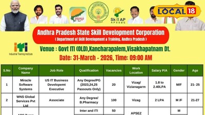 విశాఖలో నిరుద్యోగులకు గుడ్ న్యూస్..! మార్చి 31న  మెగా జాబ్ మేళా