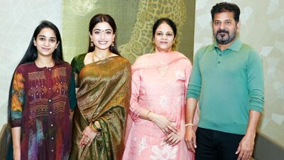 रश्मिका मंदाना ने CM रेवंत रेड्डी को 4 मार्च को 'विरोष' ग्रैंड रिसेप्शन के लिए आमंत्रित किया.