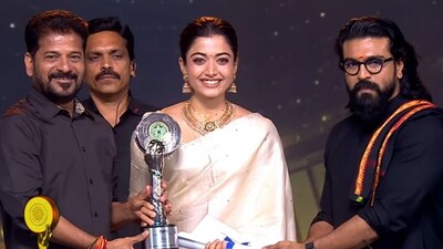 Rashmika Mandanna Wins Best Actress at Gaddar Film Awards for 'The Girlfriend'