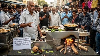Bengaluru Man's 'Rocket Stove' Offers Solution to Gas Shortage, Saves Environment