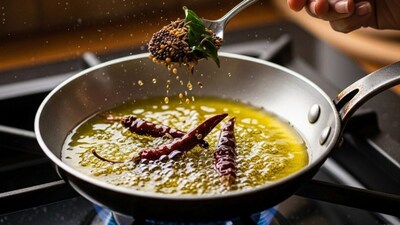 Stop Oil Splatter! Simple Salt Trick Keeps Kitchen Clean While Tempering