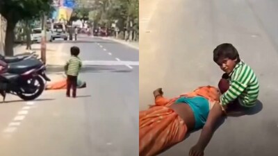 কানপুর ভাইরাল ভিডিও: মায়ের জীবনের জন্য শিশুর আকুতি, 'দানব' সাহায্য না করে ভিডিও করল