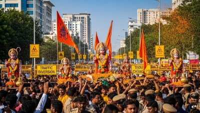 हनुमान जयंती: हैदराबादमध्ये वाहतूक निर्बंध, दारूची दुकाने बंद