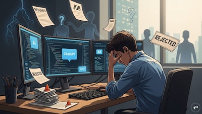 AI impact on Jobs: ఉద్యోగులకు సవాల్ విసురుతున్న ఏఐ... నేర్చుకోకపోతే జాబ్ కష్టమేనా? (image: AI Generated)