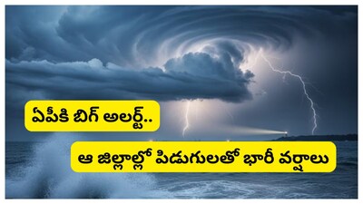 Rain Alert: ఏపీ ప్రజలకు వాతావరణ శాఖ బిగ్ అలర్ట్ జారీ చేసింది. రాష్ట్రంలో రాగల మూడు గంటలల్లో పిడుగులతో పాటు మోస్తరు వర్షాలు పడే అవకాశం ఉందని హెచ్చరికలు పంపింది. అల్లూరి సీతారామ రాజు, పోలవరం జిల్లాల్లో పిడుగులతో కూడిన మోస్తరు నుంచి భారీ వర్షాలు కురిసే అవకాశం ఉందని రాష్ట్ర విపత్తు నిర్వహణ సంస్థ తెలిపింది.