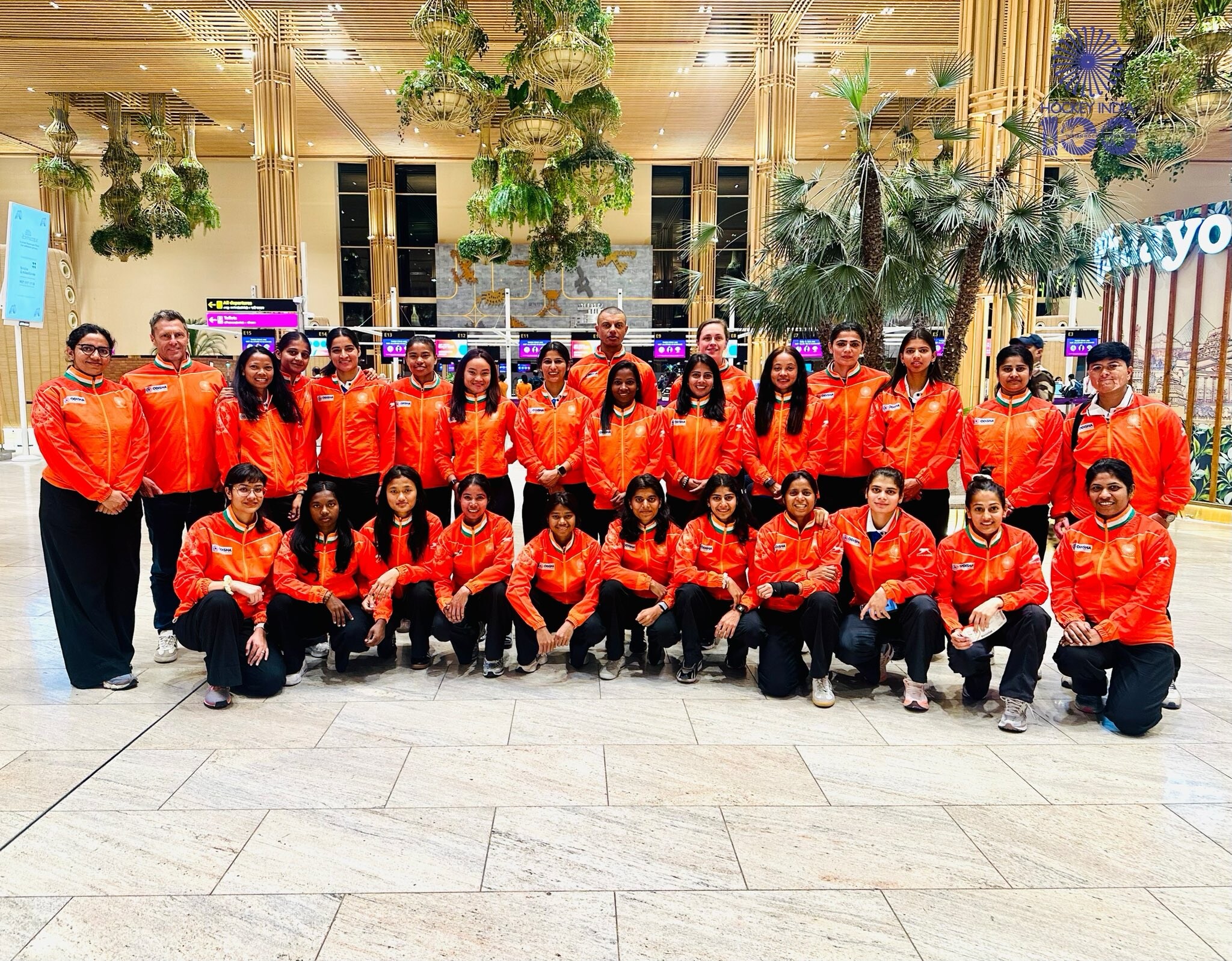 india women hockey kit orange kit