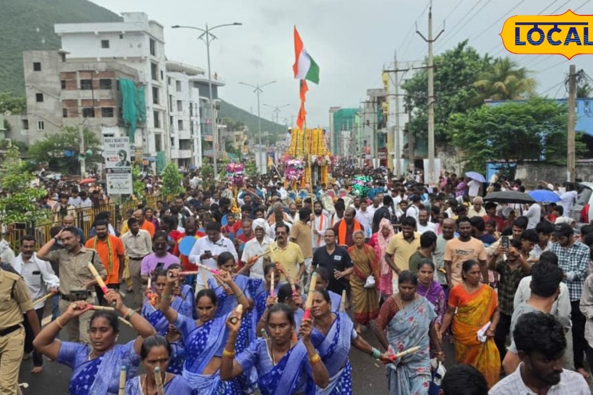 Simhachalam: సింహాచలంలో కన్నులపండువగా గిరి ప్రదక్షిణ.. రథం సాగే రూట్ మ్యాప్ వివరాలు ఇవే!