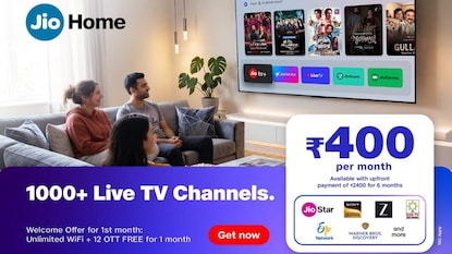JioHome TV: 400 రూపాయలకే 1,000కు పైగా లైవ్ టీవీ ఛానళ్లు, ప్రీమియం ఓటీటీ సేవలు JioHome TV: 400 రూపాయలకే 1,000కు పైగా లైవ్ టీవీ ఛానళ్లు, ప్రీమియం ఓటీటీ సేవలు