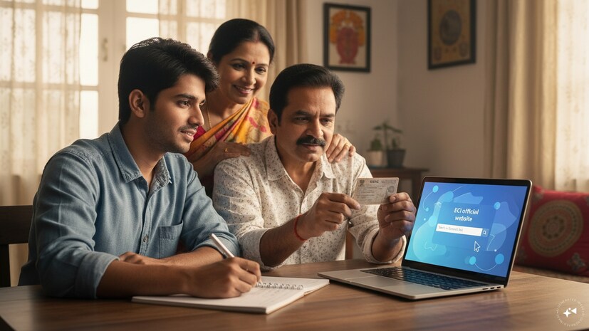  మీరు దరఖాస్తు చేసే ముందు ఏం సిద్ధం చేసుకోవాలి?: ఒకవేళ మీరు ఇప్పుడు ఓటరు కార్డు కోసం అప్లై చేయాలనుకుంటే, ముందుగా మీ నాన్న లేదా అమ్మ ఓటరు కార్డు (EPIC Card) తీసుకోండి. ECI అధికారిక వెబ్‌సైట్ (voters.eci.gov.in) లోకి వెళ్లి 'Search in Electoral Roll' ద్వారా వారి ఓటరు కార్డు నంబర్ ఎంటర్ చేయండి. అక్కడ వారి పోలింగ్ బూత్ (Part Number), సీరియల్ నంబర్ (Serial Number) కనిపిస్తాయి. ఆ వివరాలను ఒక పేపర్ మీద రాసుకొని, అప్పుడు మీ కొత్త ఫారం 6 అప్లికేషన్ స్టార్ట్ చేయండి. అప్పుడు ఎలాంటి బ్రేక్ లేకుండా అప్లికేషన్ పూర్తవుతుంది. పోలింగ్ బూత్ నంబర్ ఎక్కడ దొరుకుతుందనే సందేహా చాలా మందికి ఉంది. మీ కుటుంబ సభ్యుల పాత ఓటరు కార్డు వెనుక భాగంలో గానీ, లేదా ECI వెబ్‌సైట్‌లో 'Search by EPIC' ఆప్షన్ ద్వారా గానీ పోలింగ్ స్టేషన్ నంబర్, సీరియల్ నంబర్ ఈజీగా తెలుసుకోవచ్చు.