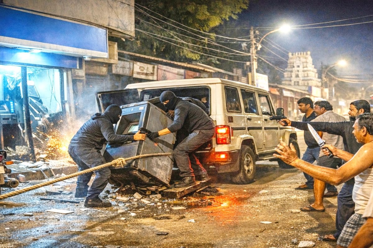 ATM Theft: వాళ్ల సిగదరగ.. ఏటీఎంనే ఎత్తుకుపోయారుగా.. రూ.13 లక్షలు చోరీ.!
