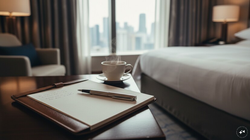 Hotel Room Notepad, Pen secret: మనం ఏదైనా ఊరికి వెళ్లినప్పుడు లేదా టూరిజం ప్లేసెస్ కు వెళ్లినప్పుడు హోటళ్లలో బస చేస్తుంటాం. హోటల్ రూమ్ లోకి వెళ్లగానే అక్కడ బెడ్, టీవీ, ఏసీలతో పాటు బెడ్ పక్కన ఉండే చిన్న సైడ్ టేబుల్ పై ఒక డైరీ లేదా నోట్ప్యాడ్, ఒక పెన్ ఖచ్చితంగా పెట్టడం మీరు గమనించే ఉంటారు. ప్రస్తుతం డిజిటల్ యుగం నడుస్తోంది, ప్రతి ఒక్కరి చేతిలో స్మార్ట్ఫోన్లు ఉన్నాయి. Hotel Room Notepad, Pen secret: మనం ఏదైనా ఊరికి వెళ్లినప్పుడు లేదా టూరిజం ప్లేసెస్ కు వెళ్లినప్పుడు హోటళ్లలో బస చేస్తుంటాం. హోటల్ రూమ్ లోకి వెళ్లగానే అక్కడ బెడ్, టీవీ, ఏసీలతో పాటు బెడ్ పక్కన ఉండే చిన్న సైడ్ టేబుల్ పై ఒక డైరీ లేదా నోట్ప్యాడ్, ఒక పెన్ ఖచ్చితంగా పెట్టడం మీరు గమనించే ఉంటారు. ప్రస్తుతం డిజిటల్ యుగం నడుస్తోంది, ప్రతి ఒక్కరి చేతిలో స్మార్ట్ఫోన్లు ఉన్నాయి.