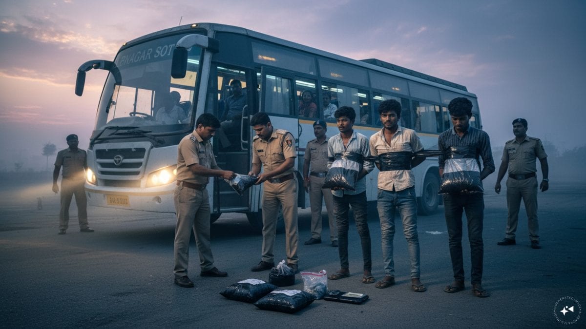 హ్యాష్ ఆయిల్ దందా ఛేదించిన పోలీసులు
