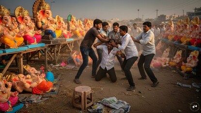 Ganesh Idol Price Dispute