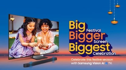 Samsung Offers: టీవీ కొంటే రూ.1,10,990 సౌండ్ బార్ ఉచితం... సాంసంగ్ సూపర్ ఆఫర్ (image: Samsung India) Samsung Offers: టీవీ కొంటే రూ.1,10,990 సౌండ్ బార్ ఉచితం... సాంసంగ్ సూపర్ ఆఫర్ (image: Samsung India)