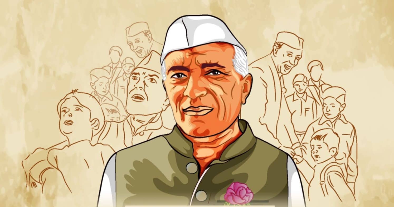 Fastest to draw stippling art portrait of Shri Jawaharlal Nehru - IBR
