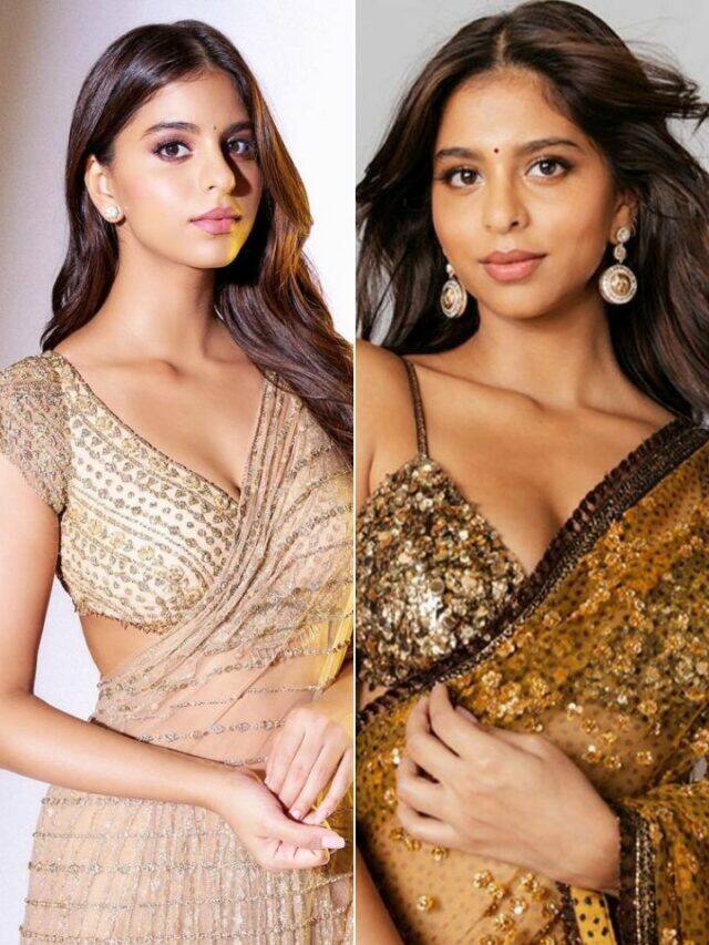 Suhana Khan’s Love for Glittery Sarees