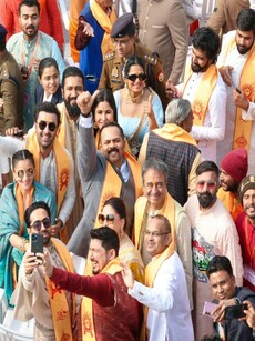 Celebrities spotted at Ayodhya Ram Mandir