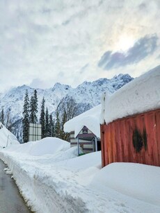 Snowfall Bliss: Tourists and Skiers embrace winter magic