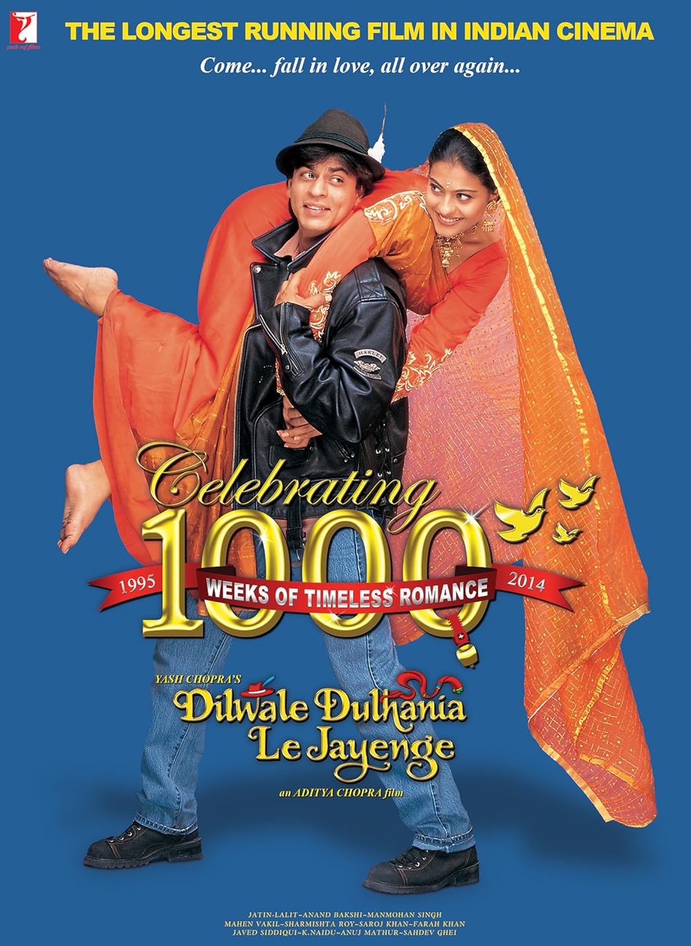 Mumbai, Maharashtra, India. 11th Oct, 2014. Patrons arrive to watch the  movie 'DDLJ' at the Maratha Mandir Cinema at Mumbai Central. The Hindi  romantic Bollywood film 'Dilwale Dulhania Le Jayenge' has started