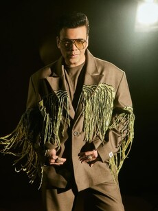 Karan Johar&rsquo;s fringe jacket look is a fashion winner, here&rsquo;s why