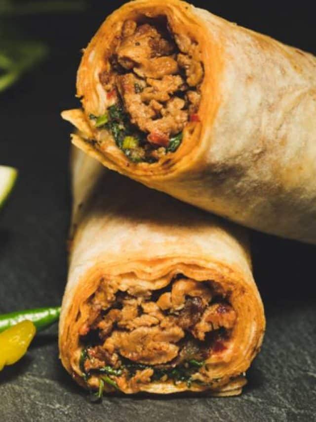 Delicious Butter Chicken Kathi Roll Recipe