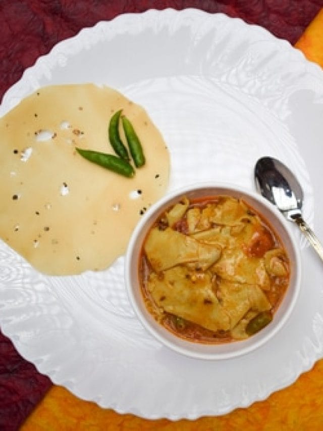 Rajasthani Papad ki Sabji Recipe