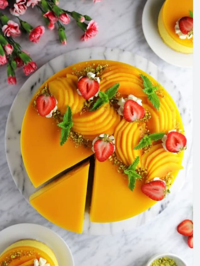 No-bake Mini Mango Cheesecake Recipe