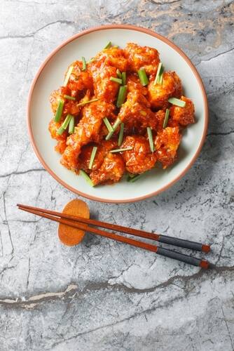 Gobi,Manchurian,Pairs,Crispy,Cauliflower,With,A,Sweet,,Tangy,Indo-chinese