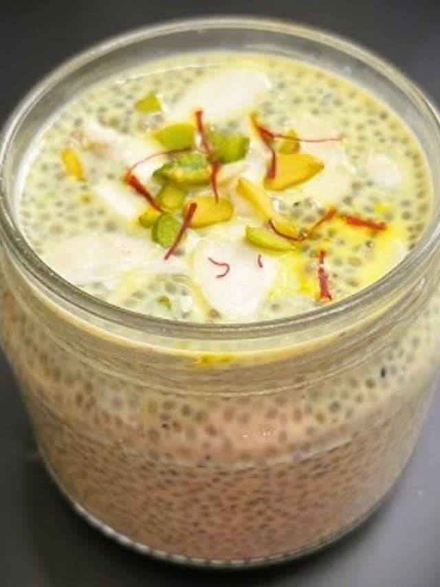 Tasty Kesar Pista Chia Pudding Recipe For Diwali