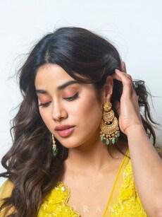 Actresses In Traditional Yellow For Dandiya Raas Night