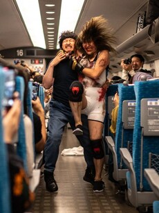 ‘Zombies’ hijack Japan train ahead of Halloween