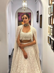 Celebrities-Inspired White Traditional Outfits for Navratri
