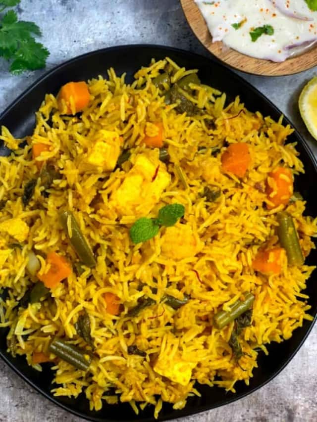 Easy Pressure Cooker Vegetable Biryani Recipe