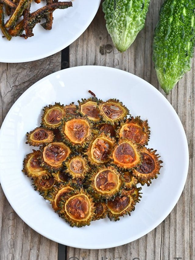 Crispy South Indian Karela Fry Recipe