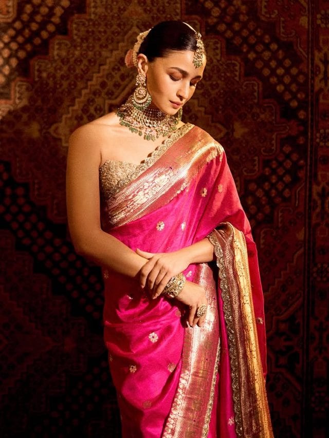 5 Alia Bhatt-Inspired Saree Blouses For Wedding Season