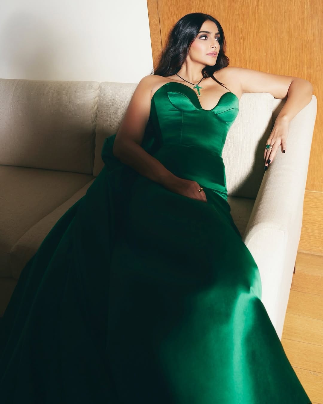 Sonam Kapoor flaunts flawless style in emerald green hues