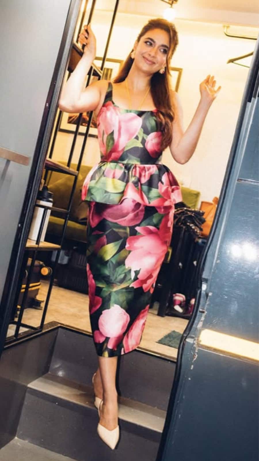 keerthy suresh short dress Keerthy Suresh In Multicoloured Halterneck Gown Is Pure Fashion Goals, See Pics | Movies News