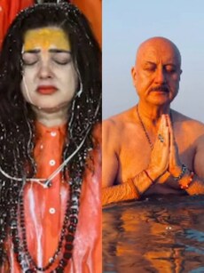 Mamta Kulkarni to Anupam Kher, celebs who attended Mahakumbh Mela 2025